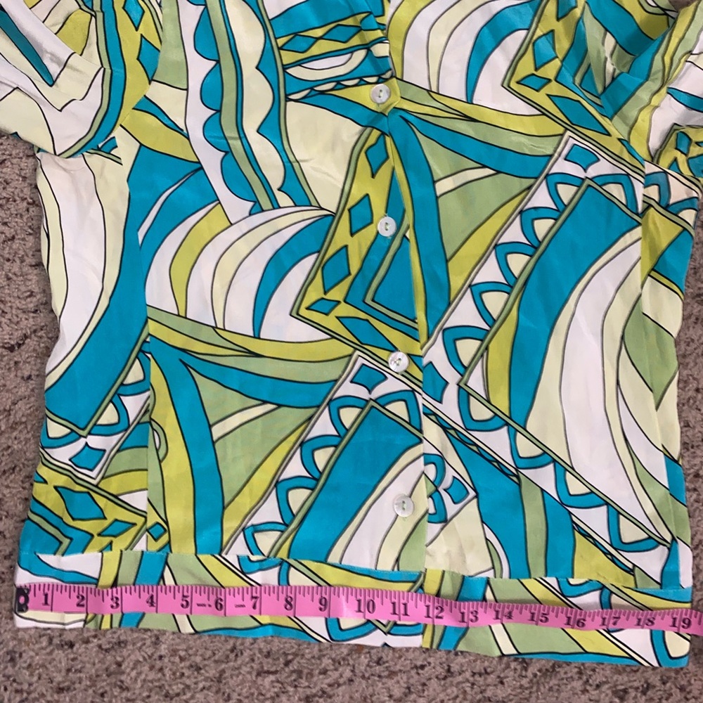 Small Retro Silk Collared Blouse - image 6